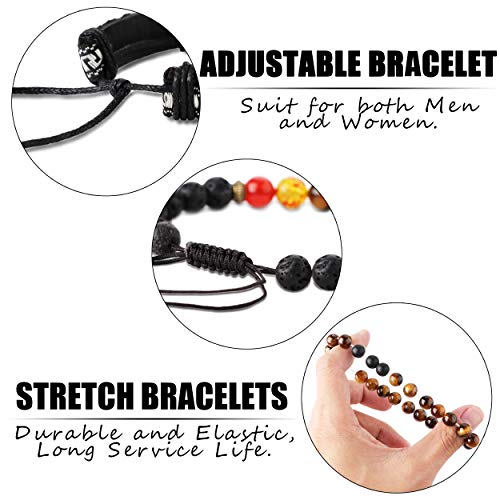 Lolias 18Pcs Leather Chakra Bead Tribal Bracelet For Men Women Charm Ethnic Wood Beaded Hemp Bracelets Boho Wristbands #TOP4