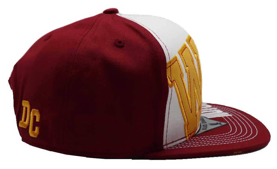 Washington New Basic Leader City W Block Burgundy Gold Era Snapback Hat Cap miniatura 6