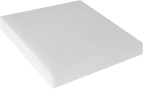 FoamFit Espuma de tapicería de 5 pulgadas de grosor, 24 pulgadas de ancho, 24 pulgadas de largo, alta densidad, 1.8 libras, 46 ILD firme reemplazo