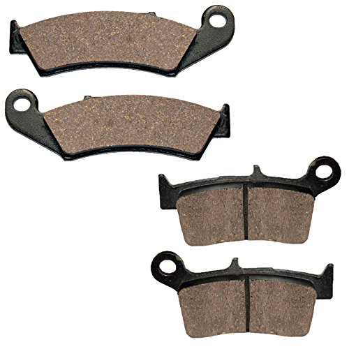 Caltric Front & Rear Brake Pads Compatible With Kawasaki Kx250 Kx-250 Kx 250 1997-2002