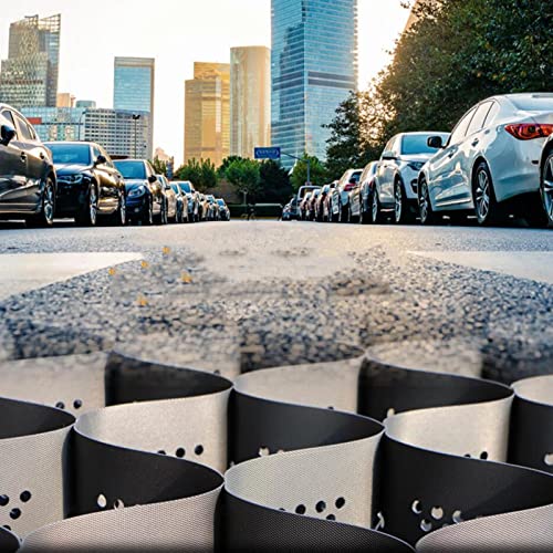 Dalles engazonnées perméables et géogrilles de sol pour parking