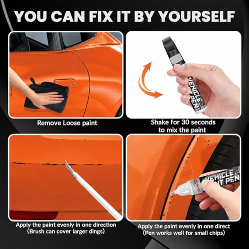 Image of XDOTOAR Car Touch Up Paint for Maruti Suzuki Swift Novel Orange (WBL) | 2K Paint Technology | Exact Color Match | Car Scratch Repair Paint Pen | Automotive Touch Up Paint | Quick Drying | Rust Protection | 18ml