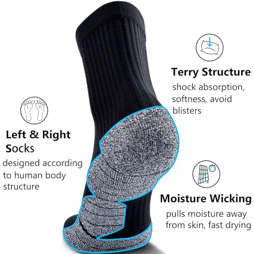 CWVLC Cushioned Compression Sport Quarter Socks for Men Women Youth4