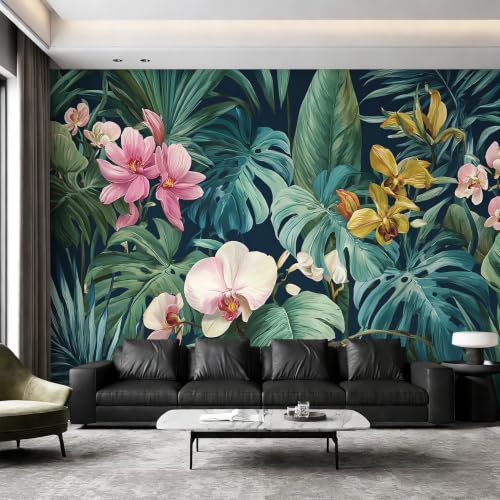 Fresque Murale 350x256 cm Botanique Tropical de Haute Qualité - 4