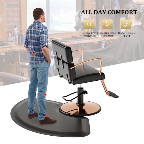 OmySalon Salon Floor Mat Anti Fatigue Thick Barber Chair Mats, Salon Mat for Hair Stylist Standing, Barbershop Beauty Spa Hairdressing Shampoo Equipment - Image 5