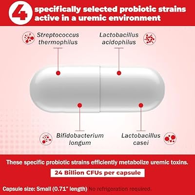 Kidney Health Supplement for Dogs & Cats | Probiotic Pet Wellbeing | Kidney Supplement | Help Support Kidney Function & Manage Renal Toxins | Renal Care Supplement Capsule 120ct
