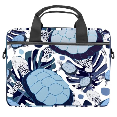 Funda laptop 13.3 pulgadas de tortuga tropical para tus días de universidad y cafetería