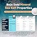 Baja Gold Signature Mineral Sea Salt - Recommended by Gary Brecka - Organic Natural Grain Salt for Cooking & Baking | Low Sodium, Authentic Baja Salt | Ideal for All Culinary Creations | 5 lb. Resealable Bag, 1,500+ Servings