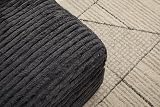 MOBETTRES Cord Sofa, modernes Design, 4 Kissen, ultraweiches & multifunktionales Schlafsofa, ohne Montage sofort nutzbar als Sofa oder Bett, platzsparend für Wohnzimmer, Apartment, Grau.