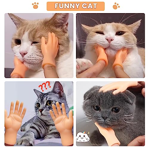 Image of ZAKVOOR 16 Pcs Tiny Finger Hands Mini Realistic Little Small Hands Puppets for Show Gag Performance Party Favors, 8 Left & 8 Right