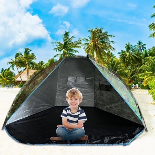 Refugio de playa instantáneo y toldo portátil para acampada exterior 3