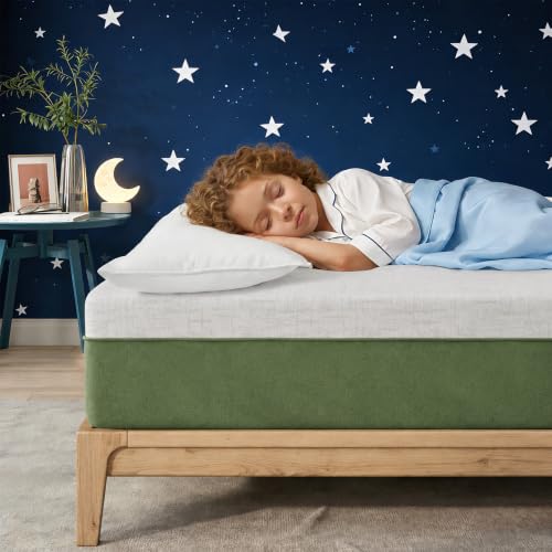 YskdhfczQ Twin Size Mattress 6 Inch Gel Memory Foam Mattress for Cooling Night Sleep & Pressure Relief Medium Firm Mattress in a Box Breathable Cover Healthy and Safe 39 X 75 X6 (6 Inch Twin)