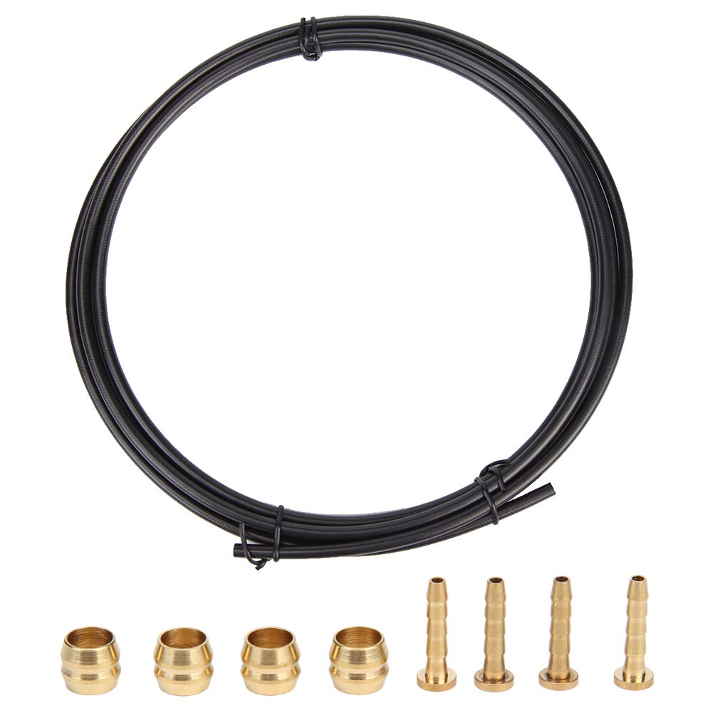 Bicycle Brake line, MTB Bicycle Hydraulic Disc Brake Oil Tube 5mm Multicolor(Black)