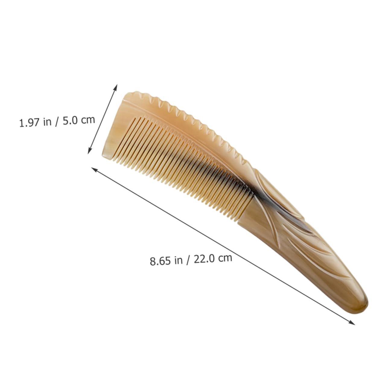 Healeved 3pièces Peigne De Massage Corne De Bœuf Peigne Démêlant Pour Hommes Et Femmes Anti-statique Naturel Et Pour Massage Relaxant Du Chevelu