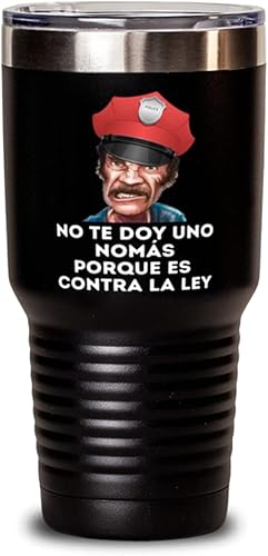 Regalo para hijo policia vaso de vino y blanco no te doy una nomas