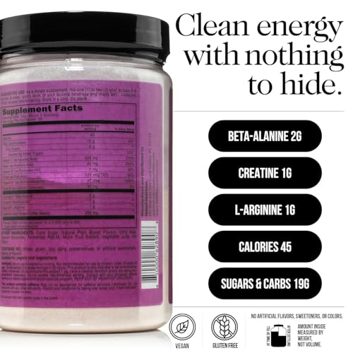 Image of NAKED Fruit Punch Energy - Clean Pre Workout Supplement for Men and Women, NSF Certified, Vegan Friendly, No Added Sweeteners, Colors Or Flavors - 30 Servings