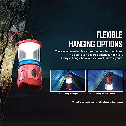 Olight Olantern Mini 150 Lumens Led Mcc Rechargeable Lantern Flashlight, 4 Dimmable Modes, 360-Degree Beam Perfect Mini Lantern For Hunting, Camping, Fishing, Emergencies, Home (Wine Red) #TOP6