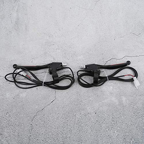 Keenso Electric Bicycle Brake Lever, 1 Pair E-Bike Metal Handle Brake Lever Replacement For Bike Electric Bike Electric Bicycle Parts #TOP5
