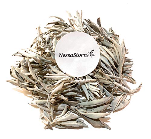 NessaStores 56.7 g California White Sage Loose Cluster - Todo natural, de origen ético para limpieza del hogar, alivio del estrés, aromaterapia y limpieza de energía negativa JC-001