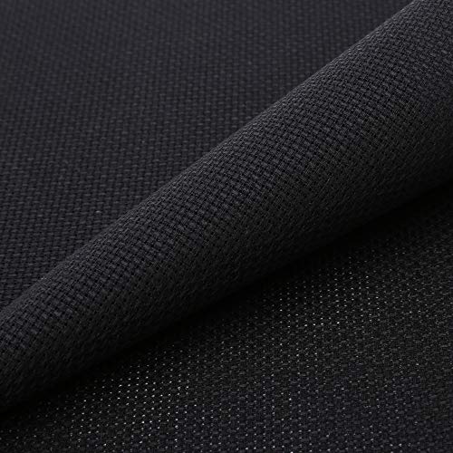 Image of Aida Cloth 14 Count Cross Stitch Fabric,19x28inch (14CT, Black)