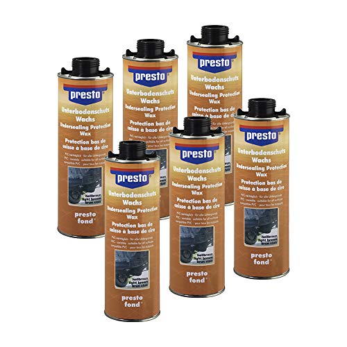 Presto 6X 690211 UBS UNTERBODENSCHUTZ WACHS STEINSCHLAGSCHUTZ SCHWARZ 1000 1L