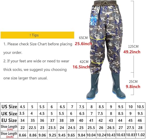 Vadeador de PVC impermeable con botas de cadera y bolsillo frontal de alta protección 6