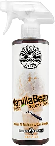 Chemical Guys AIR23116 - Ambientador y eliminador de olores Vanilla Bean Fresh Scoop, para auto, camioneta, todoterreno, casa rodante, hogar,