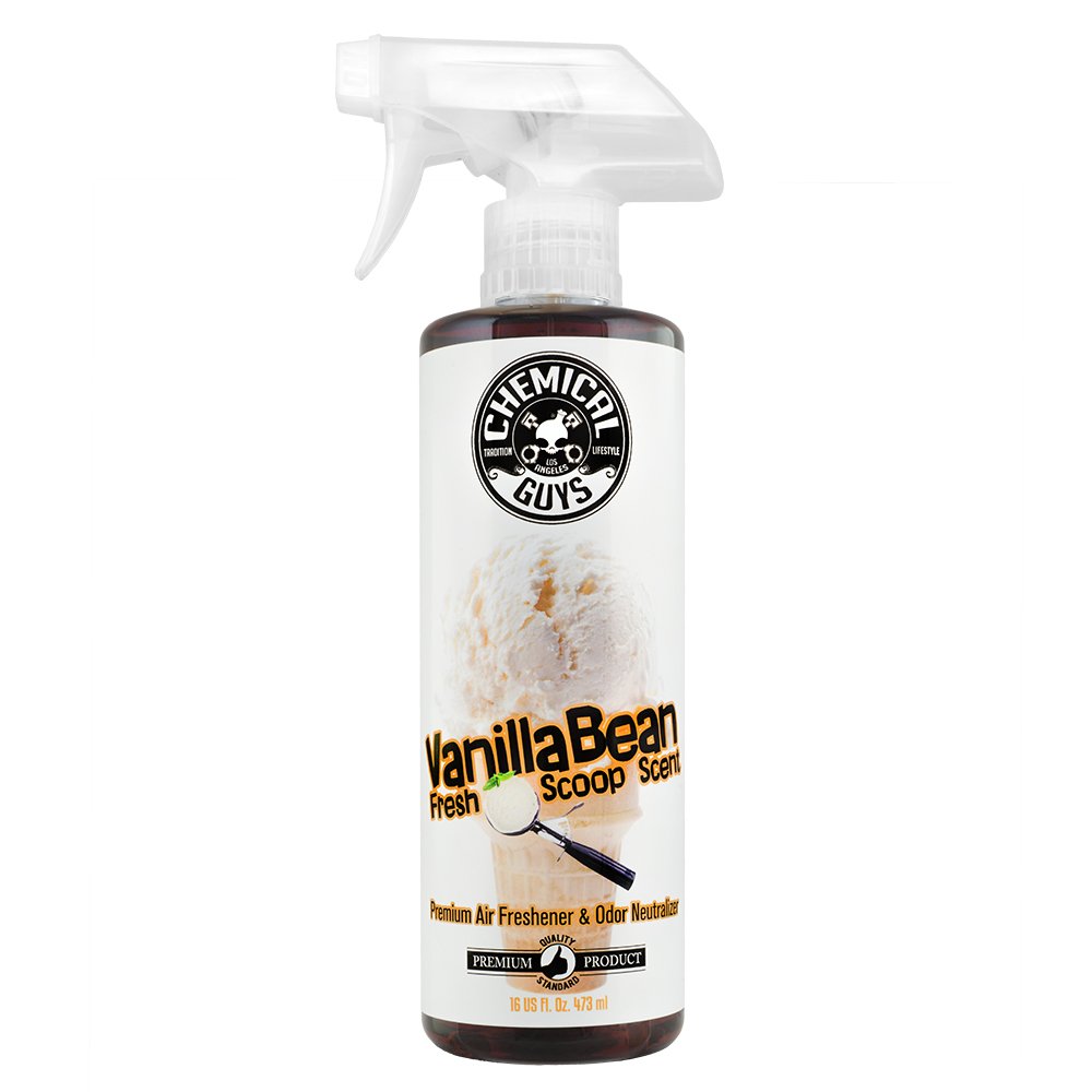 Chemical Guys AIR23116 Vanilla Bean Fresh Scoop Scent Air Freshener Odor Eliminator Great for Cars Trucks SUVs RVs