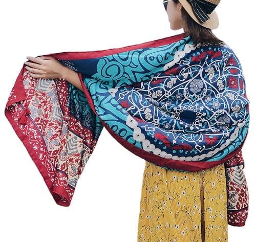 Beach Shawl &Wrap for Women Summer Scarfs Cotton&Linen Boho Sunscreen Tassel Fashion Scarves 70.8 