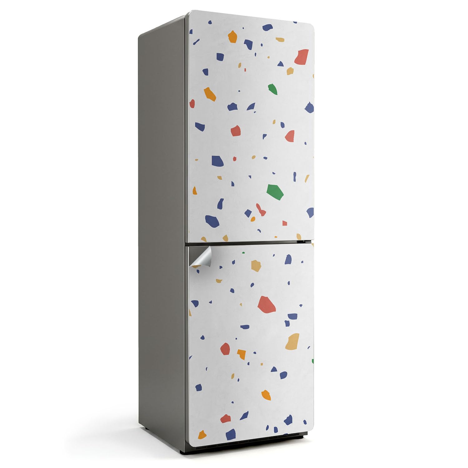 Autocollant de réfrigérateur décoratif motif terrazzo abstrait