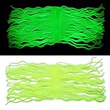 Tigofly 6 Colors 60 Strands Luminous Squirmy Worm Soft Silicone San Juan Fishing Lure Baits Glow in The Dark Fly Tying Materials