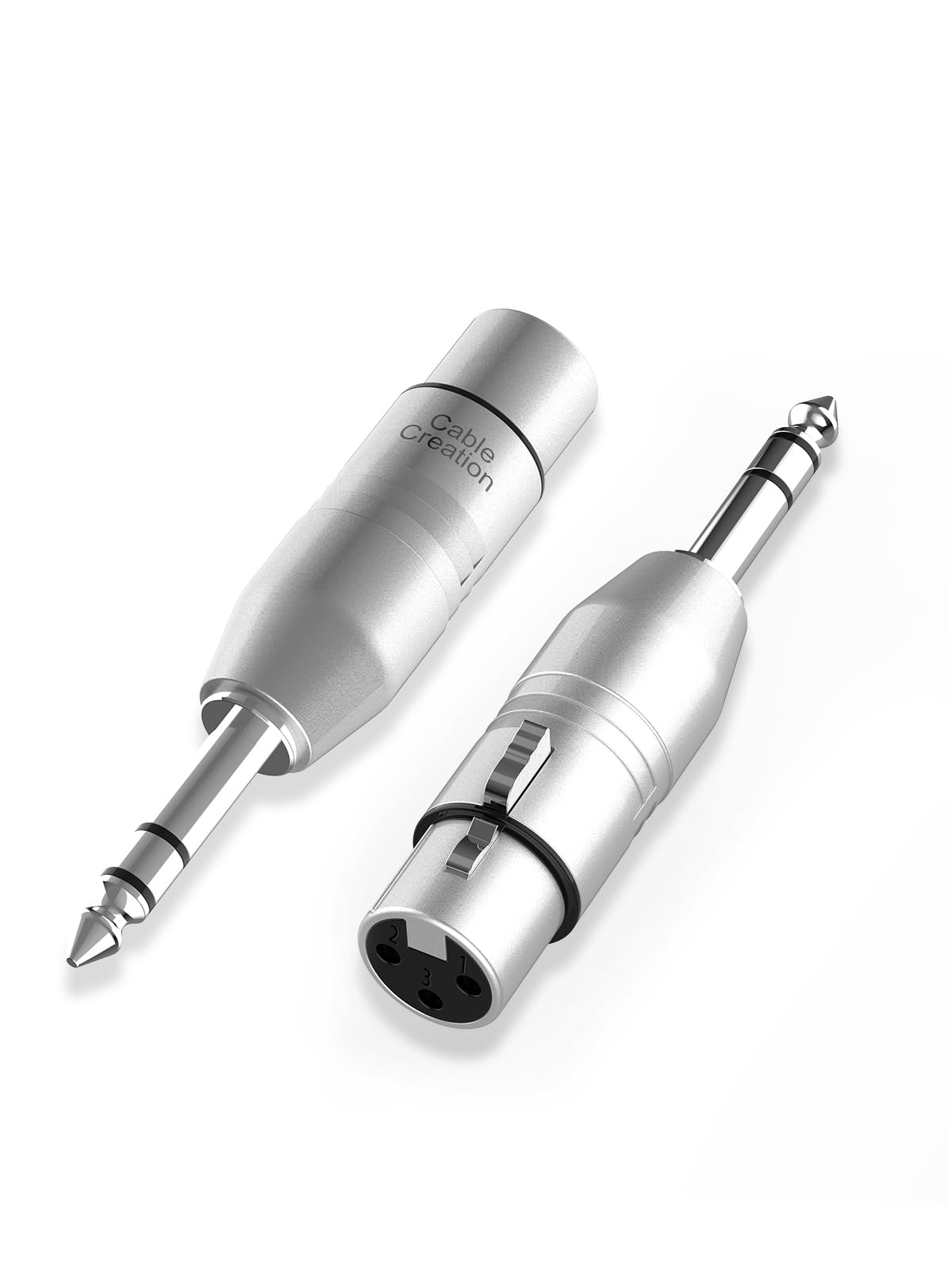 Amazon.com: CableCreation 1/4" TRS to XLR Adapter 2Pcs, Balanced 6.35mm ...