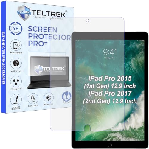 Image of Screen Guard Compatible With iPad Pro 12.9 2017 2nd Gen, iPad Pro 12.9 2015 1st Gen Tab (A1671 /A1670) 12.9 inch Inch Tablet Flexible Fiber Screenguard Not a Tempered Glass Screen Protector