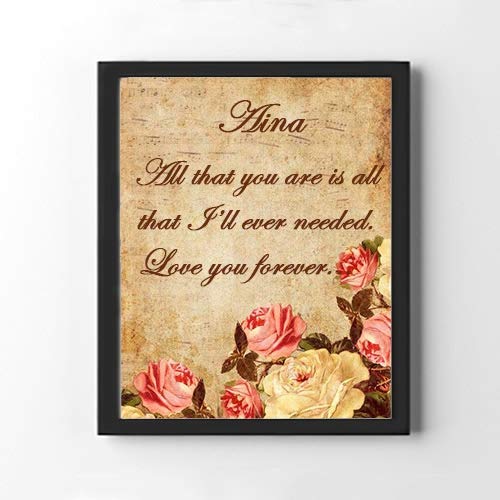 Aina Love You Forever ….02 Romantic Message Card