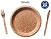 Produktbild BIOTREM Einweggeschirr aus Weizenkleie  Nachhaltiges Starterpack S mit Teller 20cm, Gabel & Messer  100% biologisch abbaubar  Made in EU  Je 10 Stück