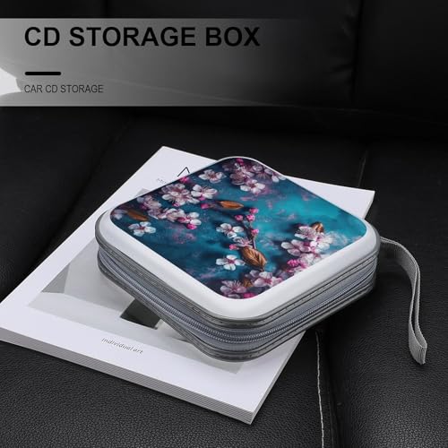 Boîtier CD DVD 40 compartiments plastique anti-rayures fermeture éclair