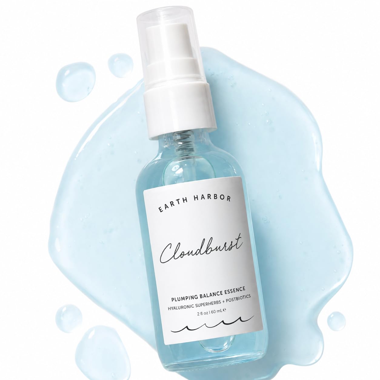 Earth Harbor CLOUDBURST Plumping Balance Essence | Lightweight Plumping & Balancing Gel Hydrator that Provides Hydration, For Combination Skin, Daily