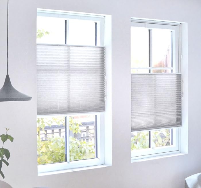 Generisch Plissee beige mit Klebeprofil weiß 873x934 (BxH)