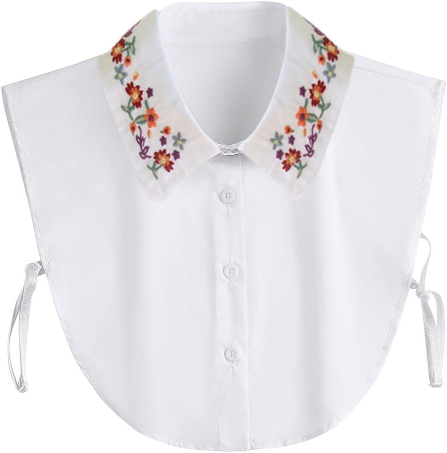 WENLOOYWENLOOY Fake Collar Detachable Blouse Dickey Collar Half Shirts Faux False Collar for Women & Girls Favors