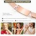 VNOX Type 1 D I A B E T E S Medical Alert Id Bracelet for Men Women, Adjustable Customizable Stretchy Rope Emergency Survival Medic Bracelets Wristband Loop Band,Rose Gold