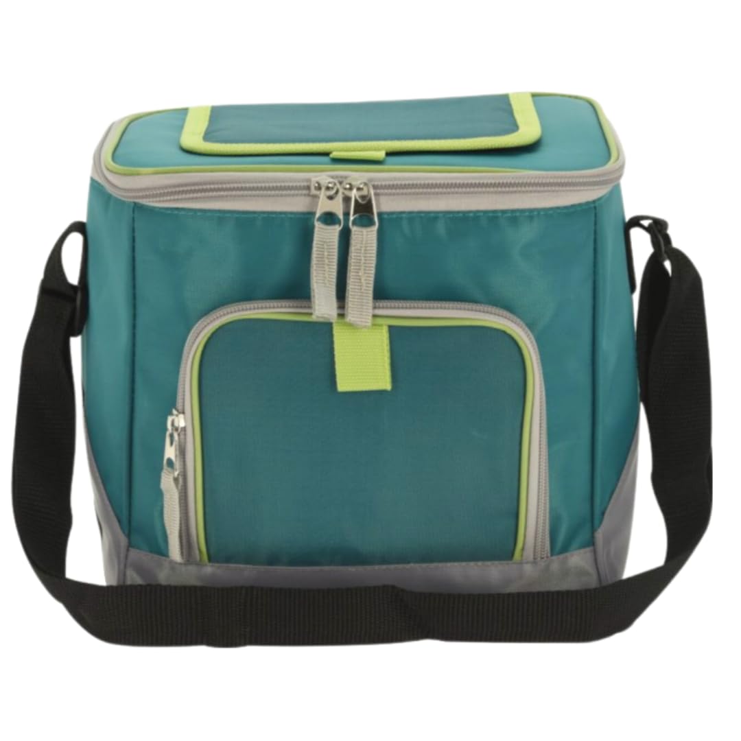 Bolsa Termica Porta Alimentos para El Trabajo De 8L. Lonchera Pequeña para Llevar Comida - Fiambrera Térmica para El Colegio - Nevera Portátil para La Playa(Verde)