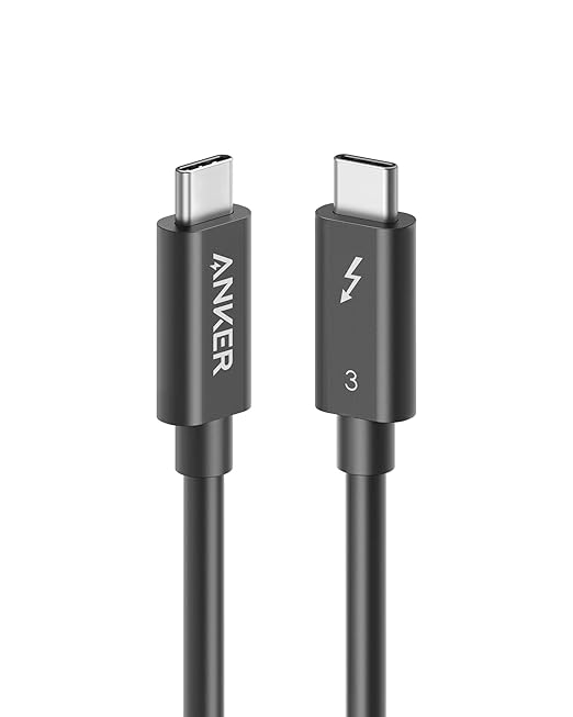 Anker [Intel Certified Thunderbolt 3 Cable 1.6 ft (USBC to USBC
