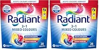 Radiant Mixed Colours 3-In-1 Laundry Detergent 28 Capsules, 420 g (Pack of 2)