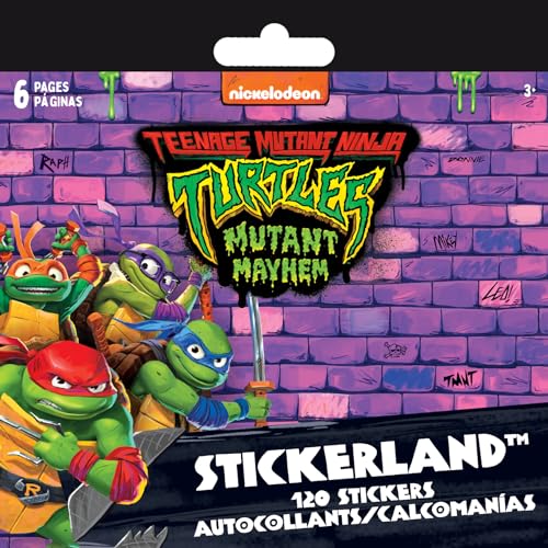 SandyLion (SADE7) Nickelodeon - Teenage Mutant Ninja Turtles Mutant Mayhem - Mini Mutants - Mini Stickerland Pad - 6 Mini Stickerland Pad - 6 Page