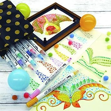 Kuretake Zig 4 Clean Colour Dot Pen Set, zzzz-s, Multi