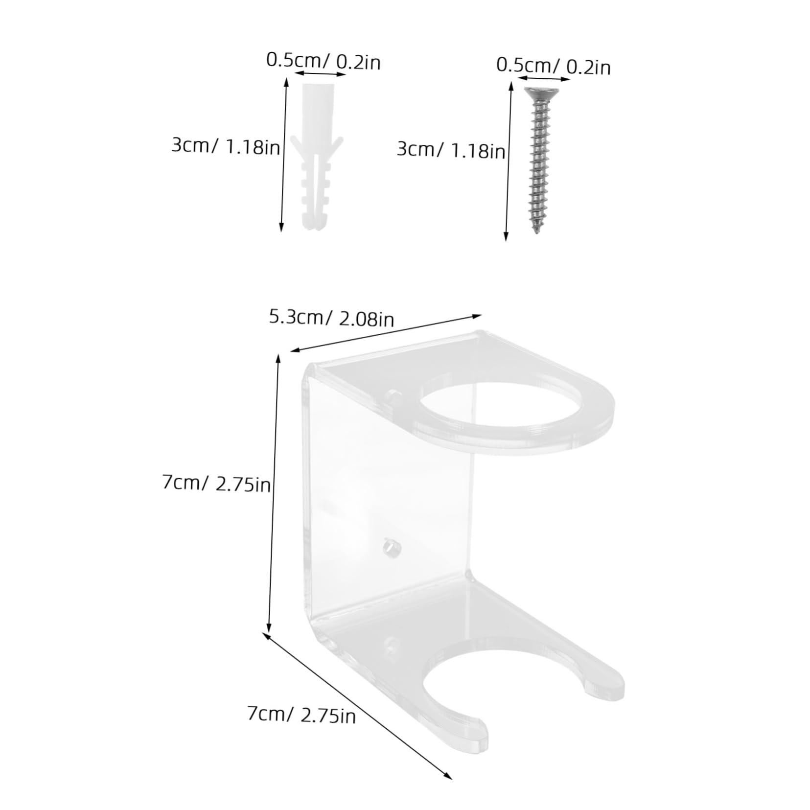 BESPORTBLE Efficient Baseball Bat Holder Display Wall Mount Rack for Baseball Bats