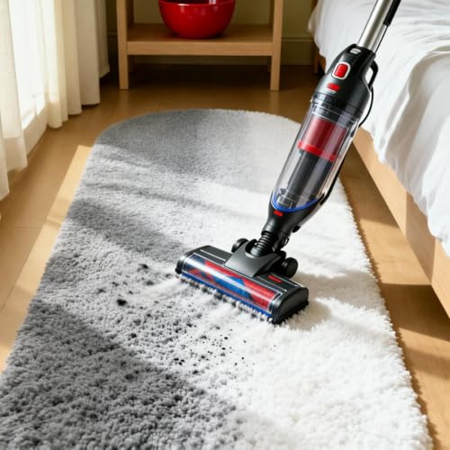 Image of Fluffy Silky Micro Fiber Polyster Carpet /Runner for Bedroom, Study Room, Playing Room, Guest Room ETC. 3x5 feet Feet, (Center Grey and Ivory New)