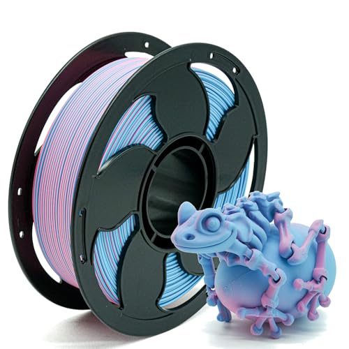 Image of Matte Dual Color Pink Sky Blue PLA 1.75mm 1kg 600mm /s 3D Printer Filament