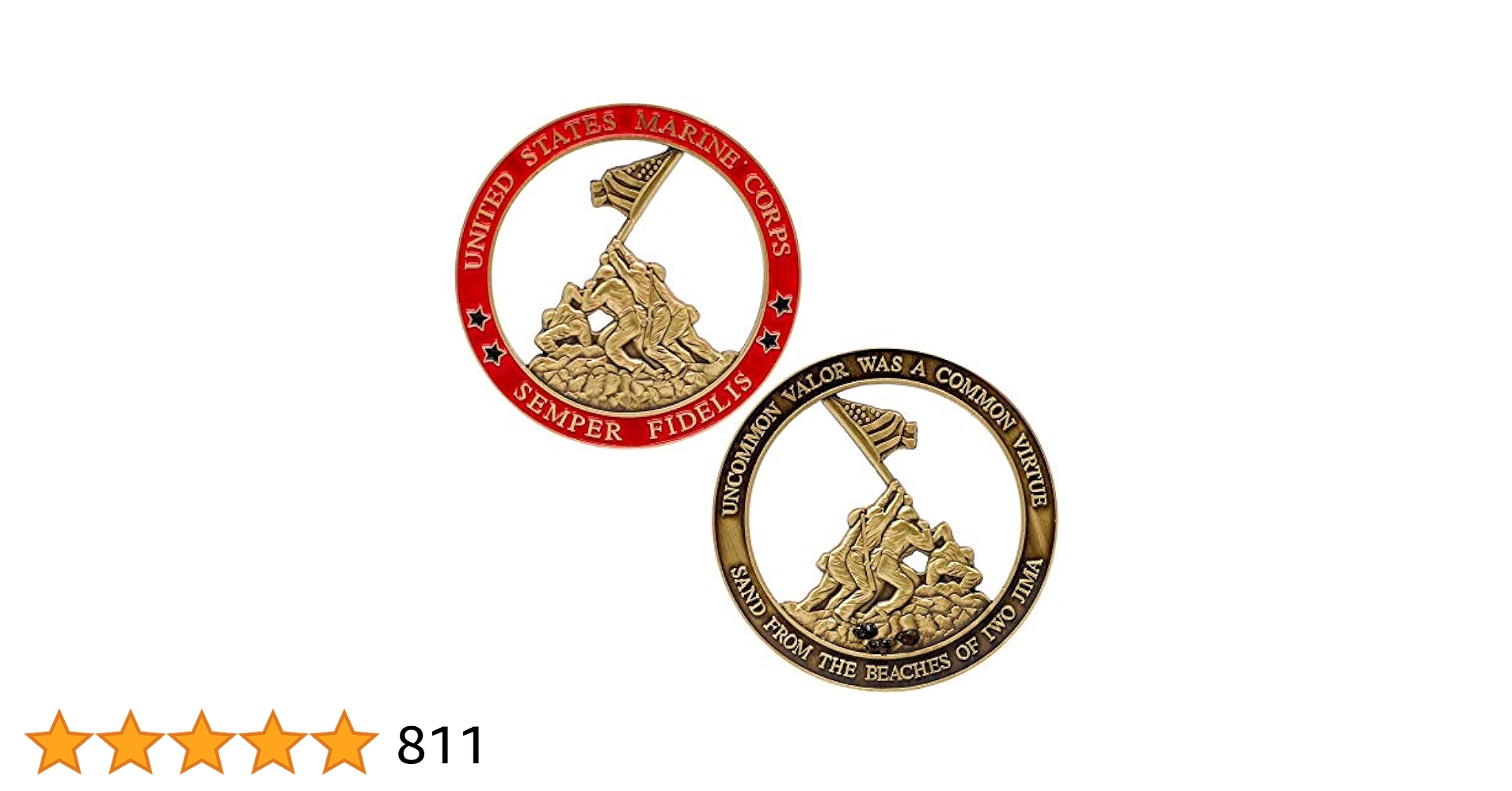 Amazon.com: Marine Corps Iwo Jima USMC Challenge Coin with