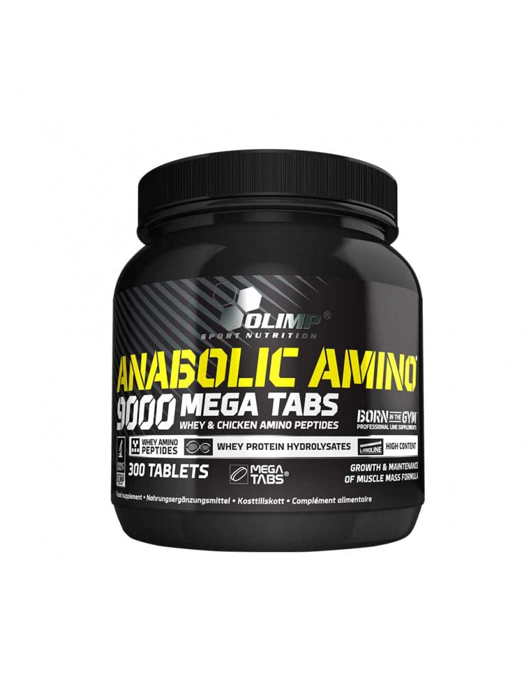 Olimp Sport Nutrition Anabolic Amino 9000 Growth And Maintenance of Muscle Mass Formula - 300 Tabs